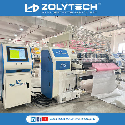 Ponto de corrente estofando do equipamento do colchão servo de Quilter de matéria têxtil da movimentação
