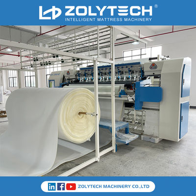 Máquina estofando Quilitng contínuo da tampa da edredão da máquina de China