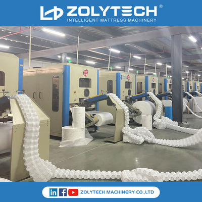 Máquina mecânica automática para enrolar molas de colchões de bolso de fabricação profissional