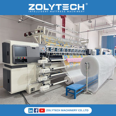 Máquina de cobertor de colchão ZOLYTECH Multi Needle Shuttle Quilting Machine para cobertores