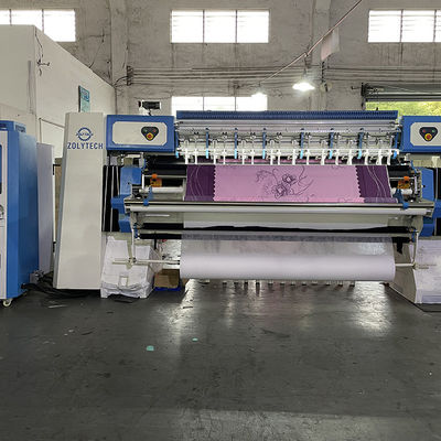 Ponto de corrente estofando automatizado maquinaria da máquina do colchão de ZOLYTECH para as edredões WV15 1500rpm