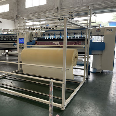 Máquina estofando automatizada de alta velocidade do colchão do ponto de corrente WV8 para a distância da agulha do colchão 25.4mm