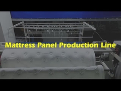 Estação Hemming na linha de produção de colchões